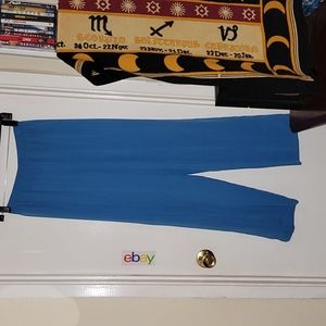 Froxx pants elastic waistband silky pants straight leg relaxed fit vintage